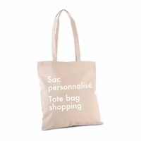 Sac personnalisé à bandoulière en coton bio