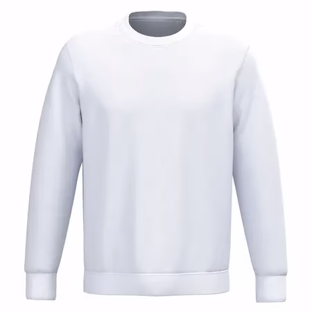Sweat blanc femme et homme personnalisé, col rond