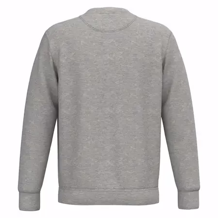 Sweat gris personnalisé femme et homme, pull col rond
