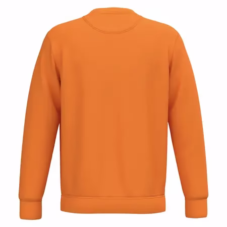 Sweat orange femme et homme personnalisé, col rond