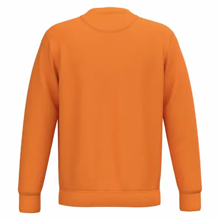 Sweat orange femme et homme personnalisé, col rond