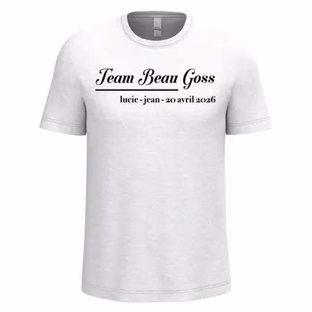 Tee shirt Evg personnalisé homme pour enterrement de garçon