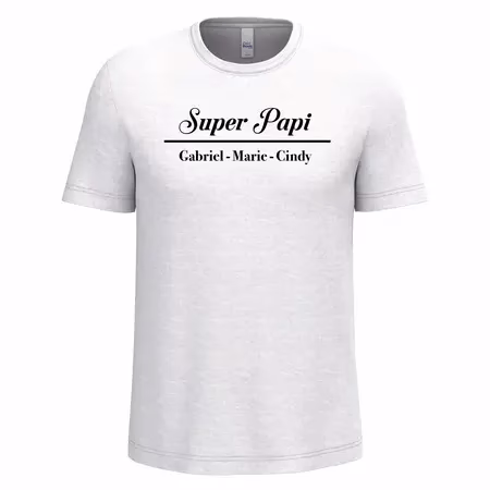 T-shirt fête des grands pères personnalisé prenom enfant