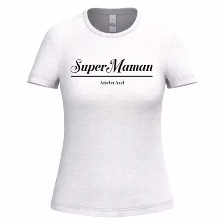 Tee shirt fête des mères personnalisé avec prénom