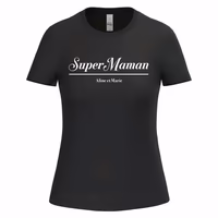 Tee shirt fête des mères personnalisé femme avec prénom