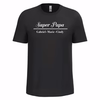Tee shirt fête des pères personnalisé homme super papa