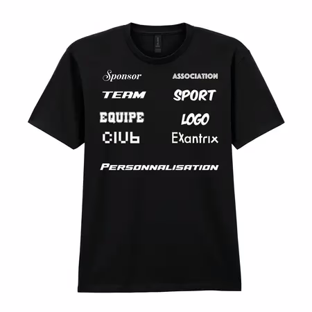 Tee shirt sponsors personnalisé avec logo team