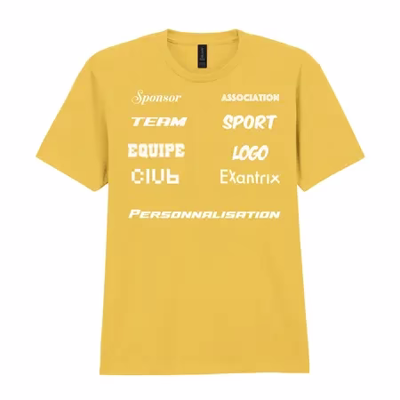 Tee shirt sponsors personnalisé avec logo team