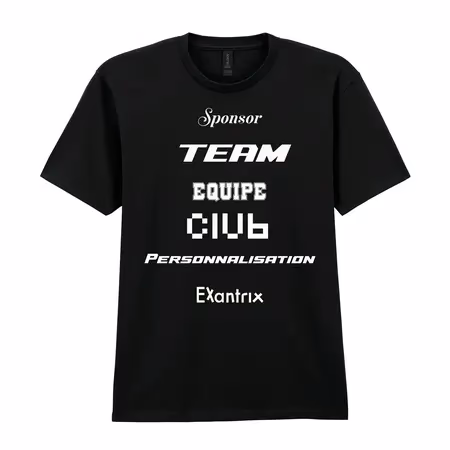 Tee shirt sponsors personnalisé avec logo team
