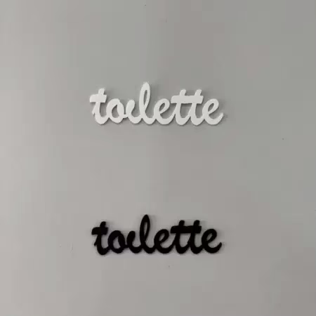 Toilette pour porte en 3d