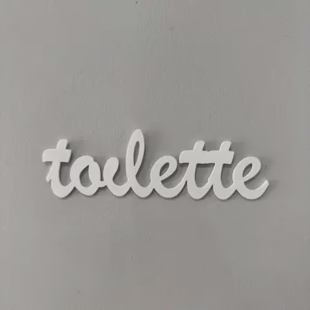 Toilette en 3d pour porte et mur