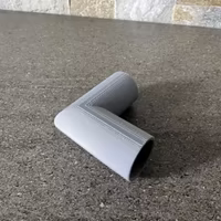 Tuyau rond avec coude sur mesure en plastique 3d