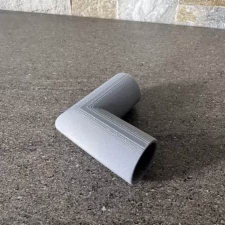 Tuyau rond avec coude sur mesure en plastique 3d