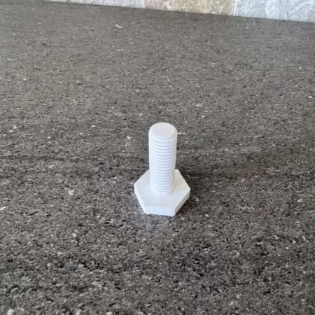 Vis plastique tete hexagonale sur mesure en 3d
